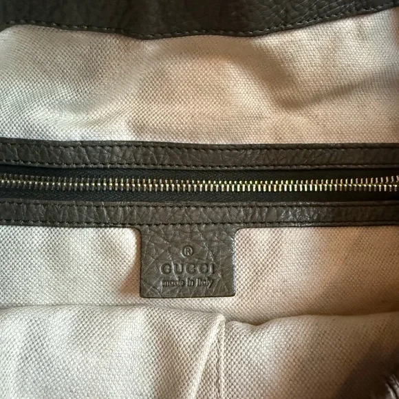 Gucci Olive Green Jackie Bag with Gold Details - Picture 5 of 8